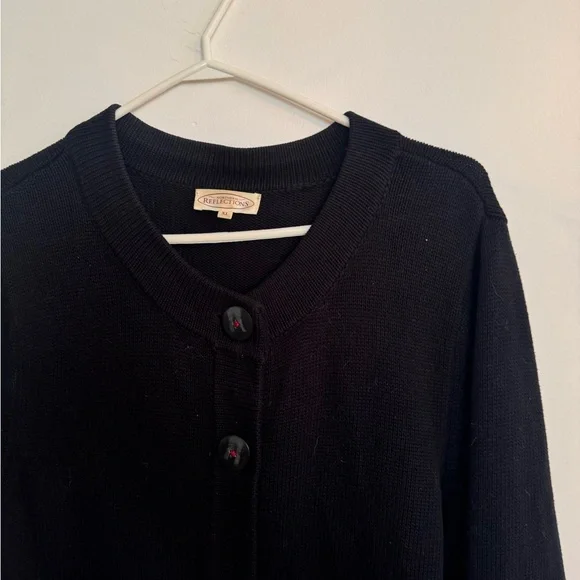 Women's Northern Reflections Black Sweater - Picture 2 of 5